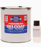 Baileys Premium Gelcoat in Brilliant White (1kg / with Hardener)