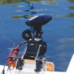 HASWING Cayman T, Transom Mount Electric Outboard Trolling Motor, Wireless Controller