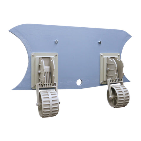 Compact Dinghy Launching Wheels with Detaching Bracket