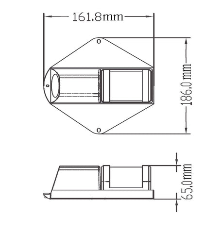 LED Combo Masthead & Deck Light – boats up to 12m