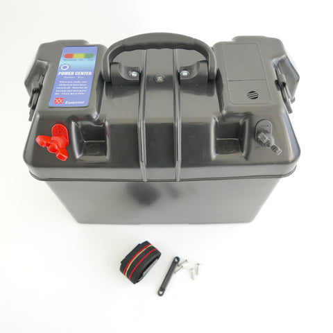 Trolling Motor Battery Power Box, 12V output, USB and Lighter socket