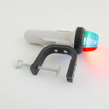 Portable LED Bow (Red/Green) Navigation Light with Clamp