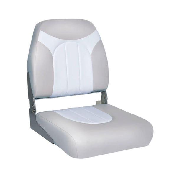 Deluxe Fishing Boat Seat, Grey White