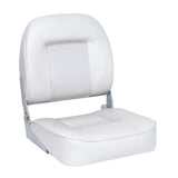 Low Back Bucket Boat Seat, White