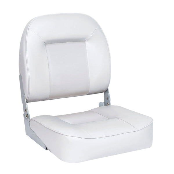 Low Back Bucket Boat Seat, White