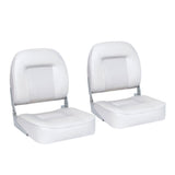 Low Back Bucket Boat Seat, White