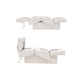 Lounge Yacht Seat, White, Boat Marine Grade Upholstery