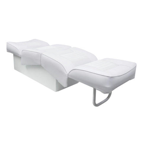 Lounge Yacht Seat, White, Boat Marine Grade Upholstery