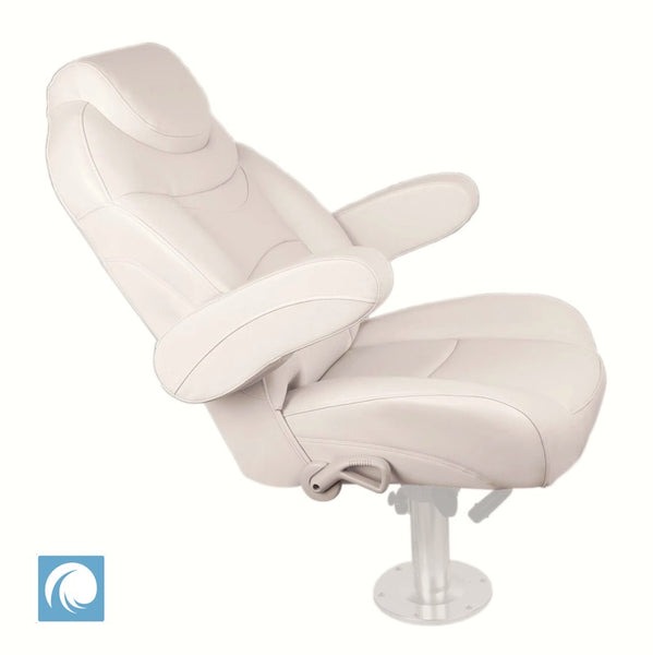 Premium Reclining Helm Chair for Yachts Caravans – Ivory Colour