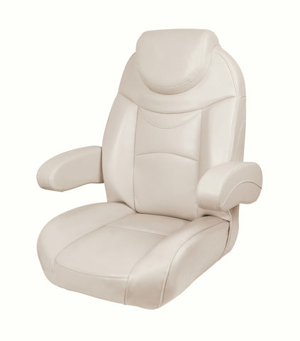 Premium Reclining Helm Chair for Yachts Caravans – Ivory Colour