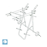 Outboard Engine Trolley Stand. 70kg load