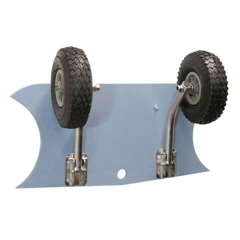 EasyFold Boat Launching Wheels – Stainless Steel, Grey