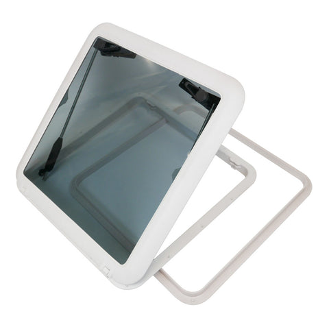 Grey Tinted Glass Opening Hatch 615 x 615mm Low Profile