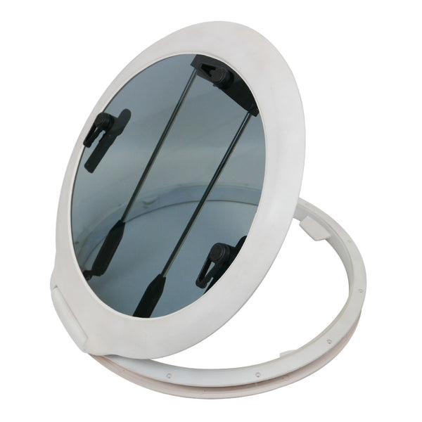 Grey Tinted Glass Opening Deck Hatch Round 625mm