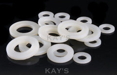 White Nylon Washers 10pk