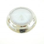 LED Dome Light Stainless Steel, with integral switch, 168mm (Dia.)