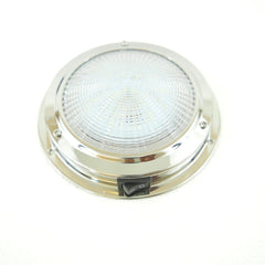 LED Dome Light Stainless Steel, with integral switch, 137mm (Dia.)