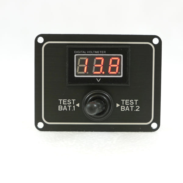 Digital Battery Voltage Test Switch Panel, 10 – 30V DC