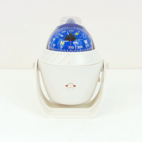 Illuminated Magnetic Navigation Compass – White, Large