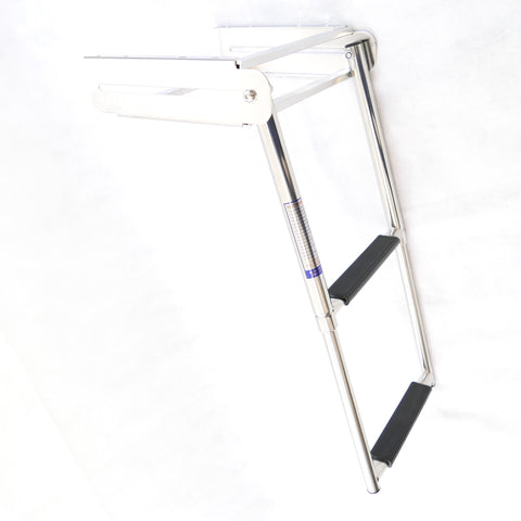 Under Platform Telescopic Boarding Ladder, 316 Stainless Steel, 2 Steps